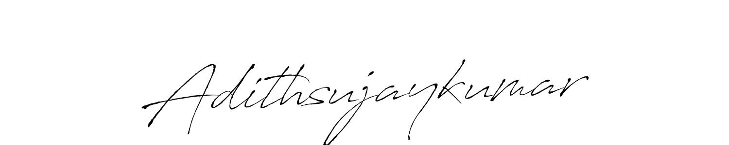 Also we have Adithsujaykumar name is the best signature style. Create professional handwritten signature collection using Antro_Vectra autograph style. Adithsujaykumar signature style 6 images and pictures png