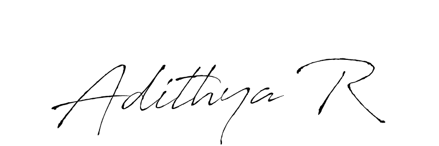 The best way (Antro_Vectra) to make a short signature is to pick only two or three words in your name. The name Adithya R include a total of six letters. For converting this name. Adithya R signature style 6 images and pictures png