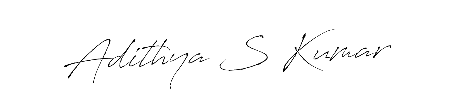 Create a beautiful signature design for name Adithya S Kumar. With this signature (Antro_Vectra) fonts, you can make a handwritten signature for free. Adithya S Kumar signature style 6 images and pictures png