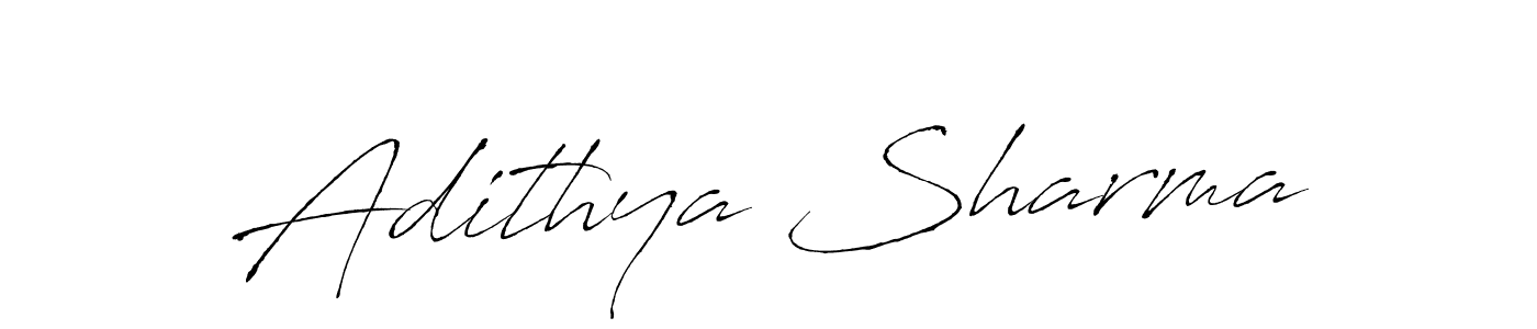Design your own signature with our free online signature maker. With this signature software, you can create a handwritten (Antro_Vectra) signature for name Adithya Sharma. Adithya Sharma signature style 6 images and pictures png