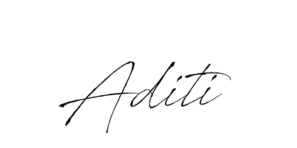 Create a beautiful signature design for name Aditi . With this signature (Antro_Vectra) fonts, you can make a handwritten signature for free. Aditi  signature style 6 images and pictures png