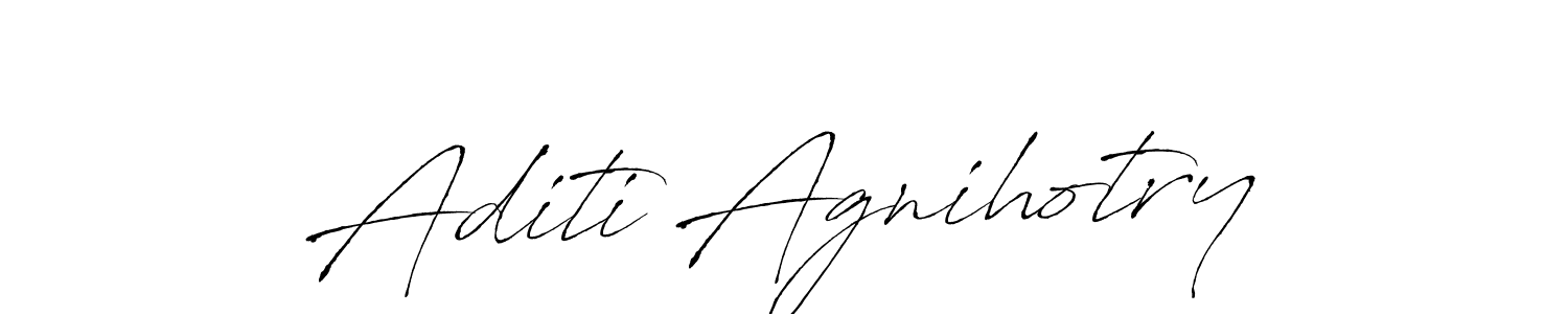 Create a beautiful signature design for name Aditi Agnihotry. With this signature (Antro_Vectra) fonts, you can make a handwritten signature for free. Aditi Agnihotry signature style 6 images and pictures png