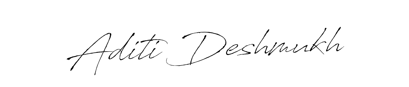 Make a beautiful signature design for name Aditi Deshmukh. With this signature (Antro_Vectra) style, you can create a handwritten signature for free. Aditi Deshmukh signature style 6 images and pictures png
