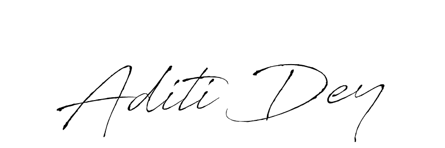 Make a beautiful signature design for name Aditi Dey. With this signature (Antro_Vectra) style, you can create a handwritten signature for free. Aditi Dey signature style 6 images and pictures png