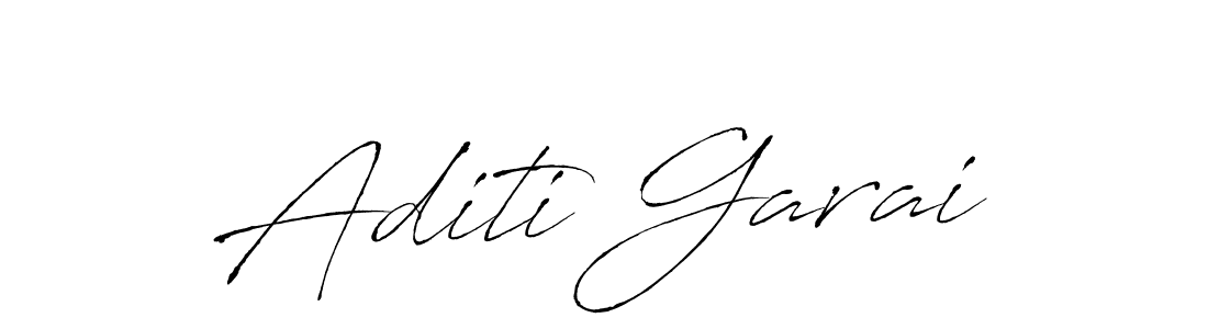 How to make Aditi Garai name signature. Use Antro_Vectra style for creating short signs online. This is the latest handwritten sign. Aditi Garai signature style 6 images and pictures png