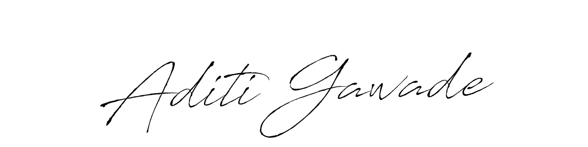 Aditi Gawade stylish signature style. Best Handwritten Sign (Antro_Vectra) for my name. Handwritten Signature Collection Ideas for my name Aditi Gawade. Aditi Gawade signature style 6 images and pictures png