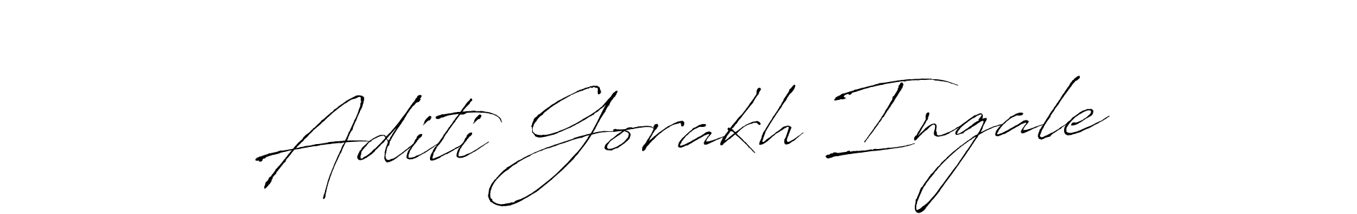 Also we have Aditi Gorakh Ingale name is the best signature style. Create professional handwritten signature collection using Antro_Vectra autograph style. Aditi Gorakh Ingale signature style 6 images and pictures png