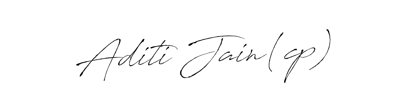 How to make Aditi Jain(cp) signature? Antro_Vectra is a professional autograph style. Create handwritten signature for Aditi Jain(cp) name. Aditi Jain(cp) signature style 6 images and pictures png