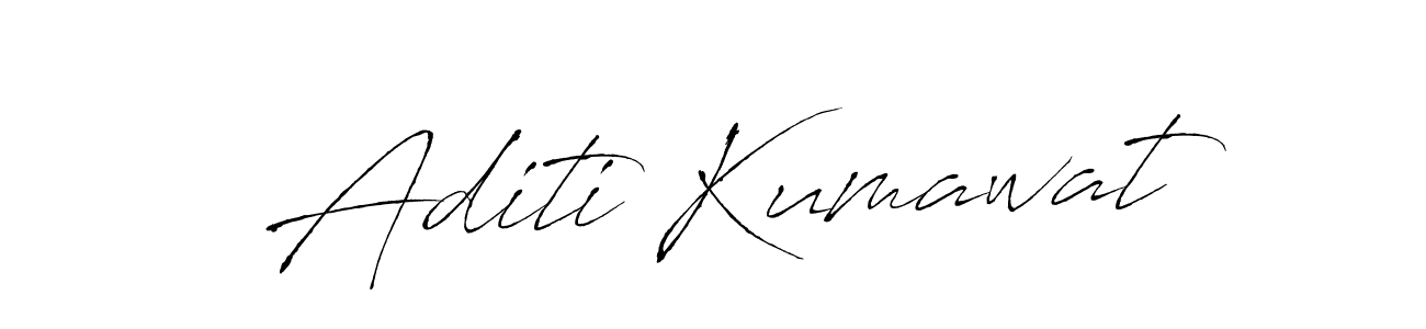 You should practise on your own different ways (Antro_Vectra) to write your name (Aditi Kumawat) in signature. don't let someone else do it for you. Aditi Kumawat signature style 6 images and pictures png