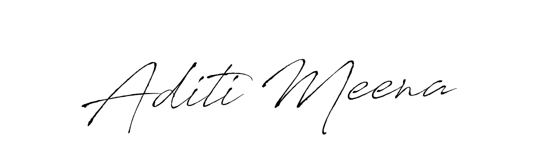 Create a beautiful signature design for name Aditi Meena. With this signature (Antro_Vectra) fonts, you can make a handwritten signature for free. Aditi Meena signature style 6 images and pictures png