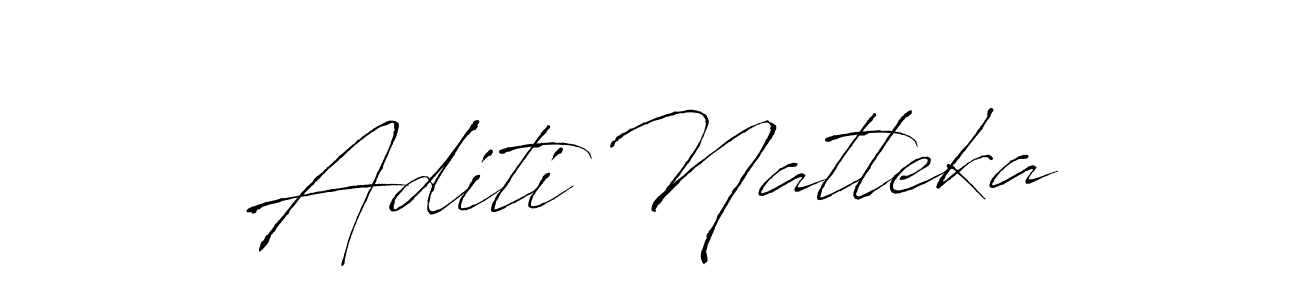 Similarly Antro_Vectra is the best handwritten signature design. Signature creator online .You can use it as an online autograph creator for name Aditi Natleka. Aditi Natleka signature style 6 images and pictures png