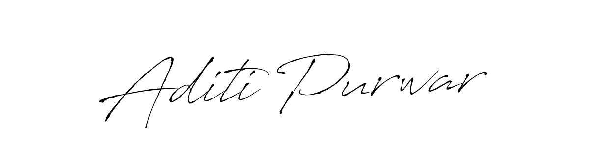 Make a beautiful signature design for name Aditi Purwar. With this signature (Antro_Vectra) style, you can create a handwritten signature for free. Aditi Purwar signature style 6 images and pictures png