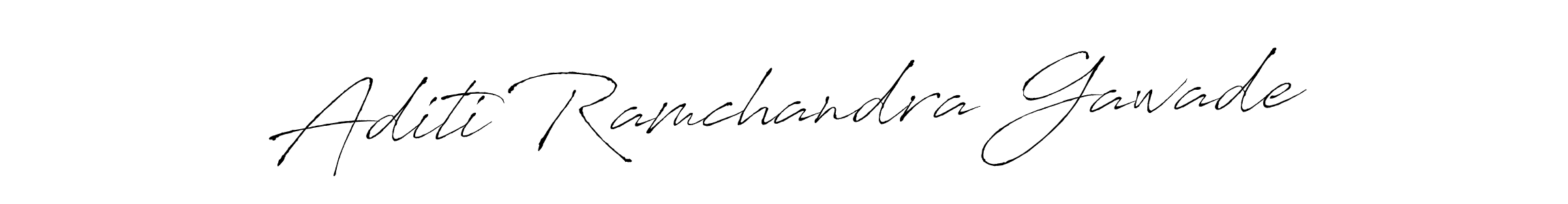 Make a beautiful signature design for name Aditi Ramchandra Gawade. With this signature (Antro_Vectra) style, you can create a handwritten signature for free. Aditi Ramchandra Gawade signature style 6 images and pictures png
