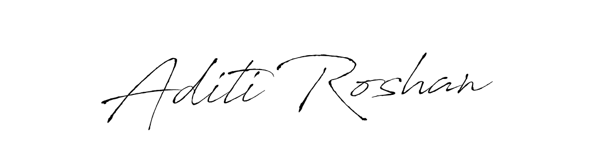 Antro_Vectra is a professional signature style that is perfect for those who want to add a touch of class to their signature. It is also a great choice for those who want to make their signature more unique. Get Aditi Roshan name to fancy signature for free. Aditi Roshan signature style 6 images and pictures png