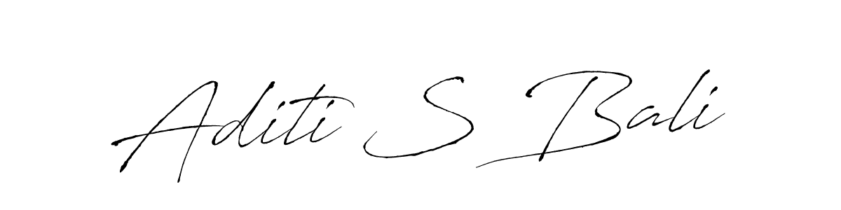 Design your own signature with our free online signature maker. With this signature software, you can create a handwritten (Antro_Vectra) signature for name Aditi S Bali. Aditi S Bali signature style 6 images and pictures png