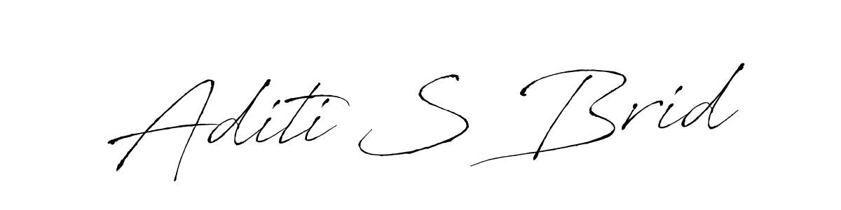 Make a beautiful signature design for name Aditi S Brid. With this signature (Antro_Vectra) style, you can create a handwritten signature for free. Aditi S Brid signature style 6 images and pictures png
