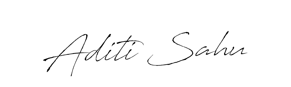 Aditi Sahu stylish signature style. Best Handwritten Sign (Antro_Vectra) for my name. Handwritten Signature Collection Ideas for my name Aditi Sahu. Aditi Sahu signature style 6 images and pictures png