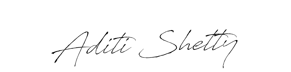 Design your own signature with our free online signature maker. With this signature software, you can create a handwritten (Antro_Vectra) signature for name Aditi Shetty. Aditi Shetty signature style 6 images and pictures png