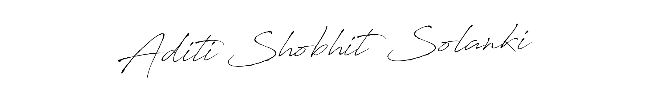 Similarly Antro_Vectra is the best handwritten signature design. Signature creator online .You can use it as an online autograph creator for name Aditi Shobhit Solanki. Aditi Shobhit Solanki signature style 6 images and pictures png