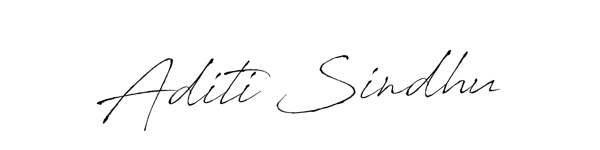 How to make Aditi Sindhu signature? Antro_Vectra is a professional autograph style. Create handwritten signature for Aditi Sindhu name. Aditi Sindhu signature style 6 images and pictures png