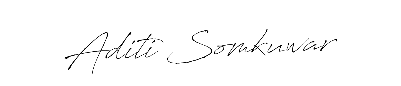 Aditi Somkuwar stylish signature style. Best Handwritten Sign (Antro_Vectra) for my name. Handwritten Signature Collection Ideas for my name Aditi Somkuwar. Aditi Somkuwar signature style 6 images and pictures png