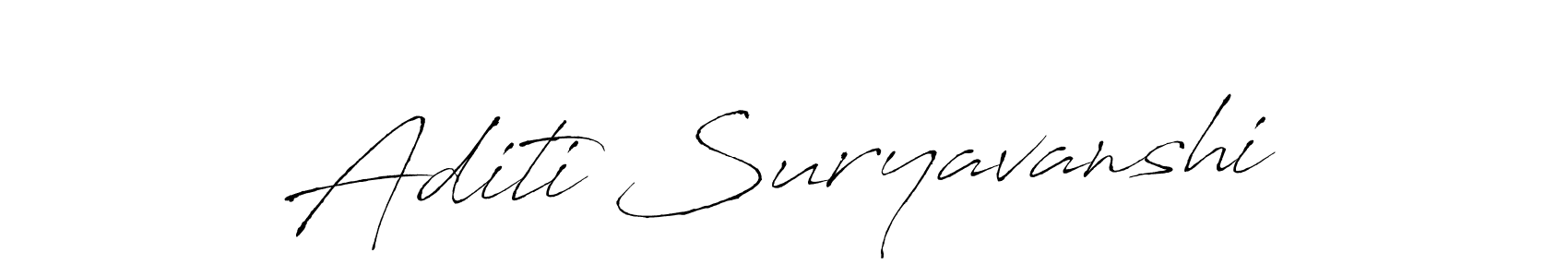 It looks lik you need a new signature style for name Aditi Suryavanshi. Design unique handwritten (Antro_Vectra) signature with our free signature maker in just a few clicks. Aditi Suryavanshi signature style 6 images and pictures png