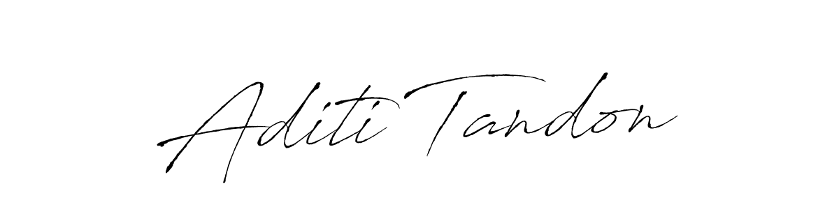 Aditi Tandon stylish signature style. Best Handwritten Sign (Antro_Vectra) for my name. Handwritten Signature Collection Ideas for my name Aditi Tandon. Aditi Tandon signature style 6 images and pictures png