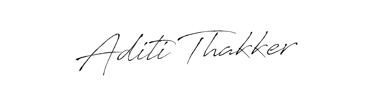 Create a beautiful signature design for name Aditi Thakker. With this signature (Antro_Vectra) fonts, you can make a handwritten signature for free. Aditi Thakker signature style 6 images and pictures png