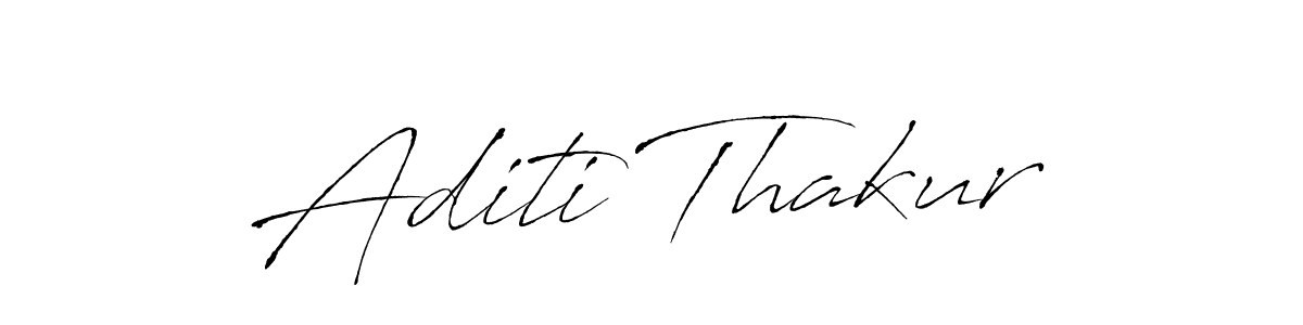 Create a beautiful signature design for name Aditi Thakur. With this signature (Antro_Vectra) fonts, you can make a handwritten signature for free. Aditi Thakur signature style 6 images and pictures png