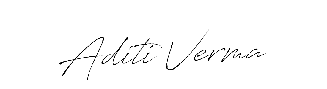 How to make Aditi Verma name signature. Use Antro_Vectra style for creating short signs online. This is the latest handwritten sign. Aditi Verma signature style 6 images and pictures png