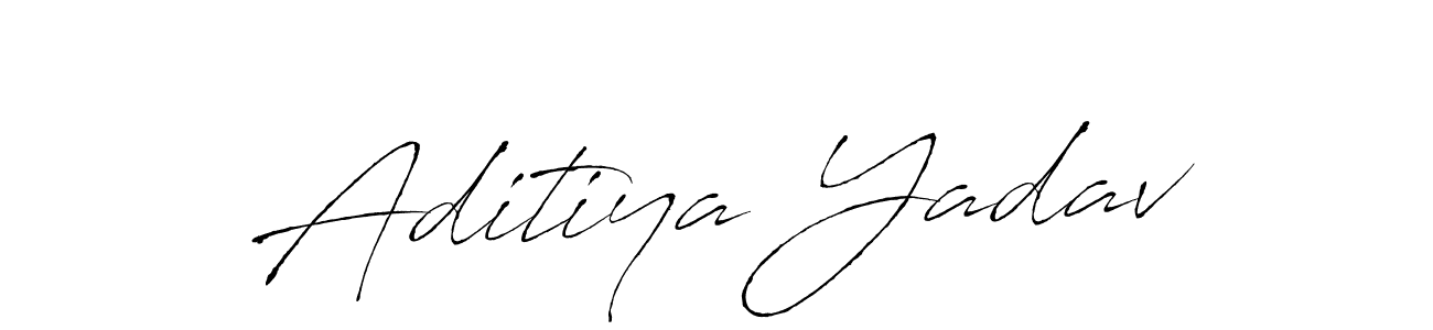 How to make Aditiya Yadav name signature. Use Antro_Vectra style for creating short signs online. This is the latest handwritten sign. Aditiya Yadav signature style 6 images and pictures png