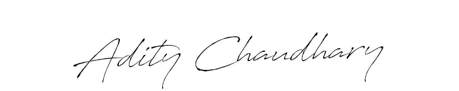 You can use this online signature creator to create a handwritten signature for the name Adity Chaudhary. This is the best online autograph maker. Adity Chaudhary signature style 6 images and pictures png