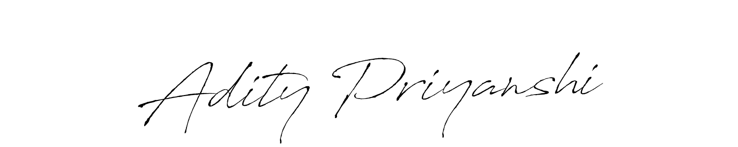 Design your own signature with our free online signature maker. With this signature software, you can create a handwritten (Antro_Vectra) signature for name Adity Priyanshi. Adity Priyanshi signature style 6 images and pictures png
