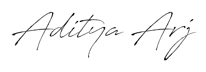 A timeless handwritten aesthetic for Aditya Arj. The Antro_Vectra font gives your signature a handcrafted feel with natural curves. Aditya Arj signature style 6 images and pictures png