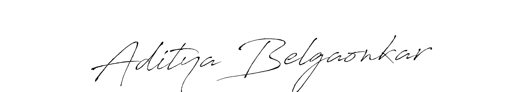 Create a beautiful signature design for name Aditya Belgaonkar. With this signature (Antro_Vectra) fonts, you can make a handwritten signature for free. Aditya Belgaonkar signature style 6 images and pictures png