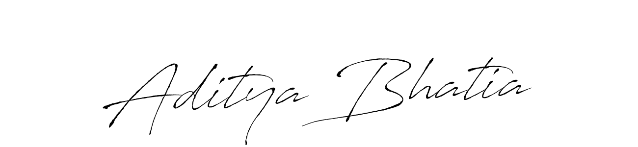 Create a beautiful signature design for name Aditya Bhatia. With this signature (Antro_Vectra) fonts, you can make a handwritten signature for free. Aditya Bhatia signature style 6 images and pictures png