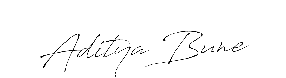 Create a beautiful signature design for name Aditya Bune. With this signature (Antro_Vectra) fonts, you can make a handwritten signature for free. Aditya Bune signature style 6 images and pictures png