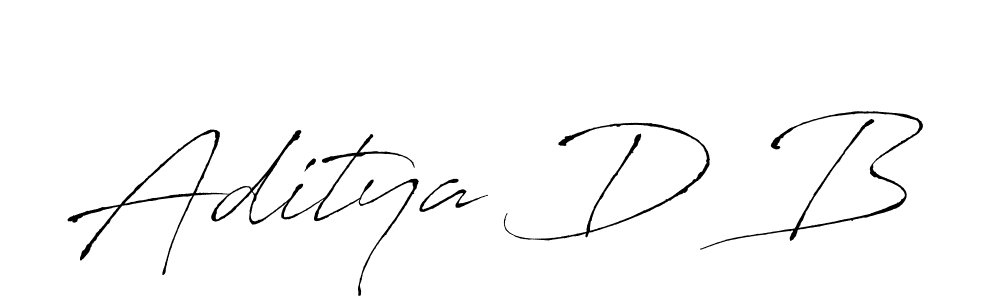 Design your own signature with our free online signature maker. With this signature software, you can create a handwritten (Antro_Vectra) signature for name Aditya D B. Aditya D B signature style 6 images and pictures png