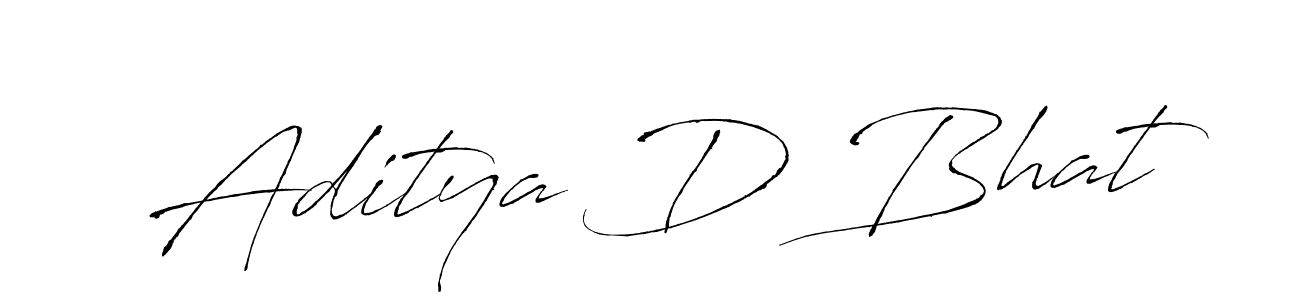 The best way (Antro_Vectra) to make a short signature is to pick only two or three words in your name. The name Aditya D Bhat include a total of six letters. For converting this name. Aditya D Bhat signature style 6 images and pictures png