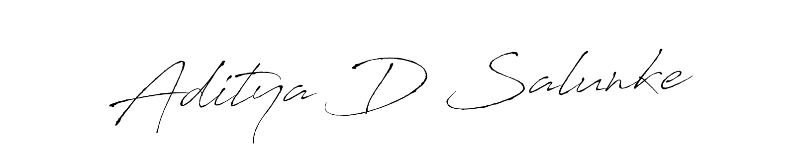 Make a short Aditya D Salunke signature style. Manage your documents anywhere anytime using Antro_Vectra. Create and add eSignatures, submit forms, share and send files easily. Aditya D Salunke signature style 6 images and pictures png