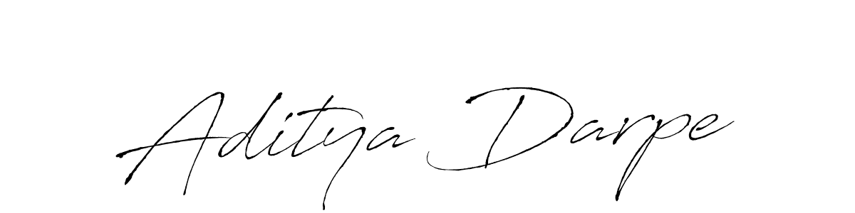 How to make Aditya Darpe name signature. Use Antro_Vectra style for creating short signs online. This is the latest handwritten sign. Aditya Darpe signature style 6 images and pictures png