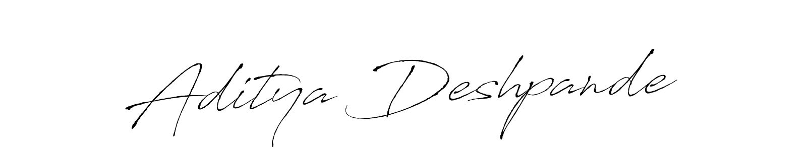 Create a beautiful signature design for name Aditya Deshpande. With this signature (Antro_Vectra) fonts, you can make a handwritten signature for free. Aditya Deshpande signature style 6 images and pictures png