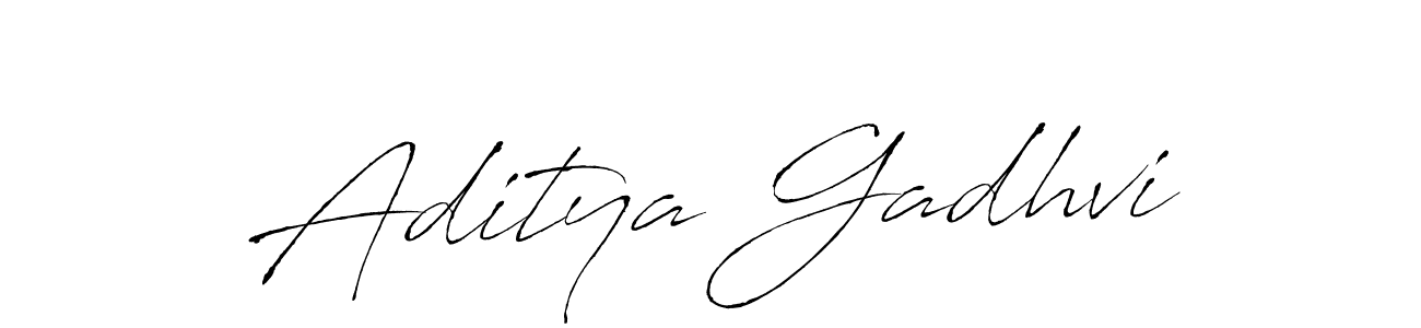 How to make Aditya Gadhvi name signature. Use Antro_Vectra style for creating short signs online. This is the latest handwritten sign. Aditya Gadhvi signature style 6 images and pictures png