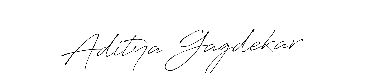 Design your own signature with our free online signature maker. With this signature software, you can create a handwritten (Antro_Vectra) signature for name Aditya Gagdekar. Aditya Gagdekar signature style 6 images and pictures png