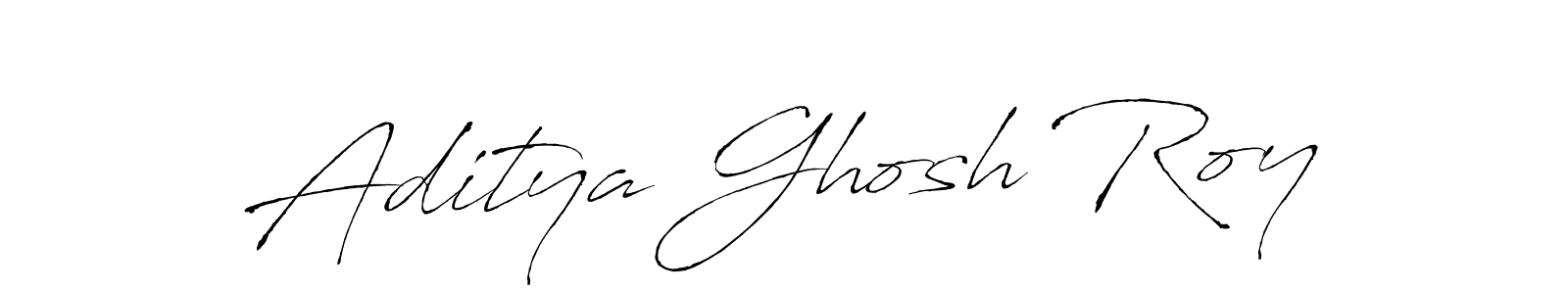 How to make Aditya Ghosh Roy name signature. Use Antro_Vectra style for creating short signs online. This is the latest handwritten sign. Aditya Ghosh Roy signature style 6 images and pictures png