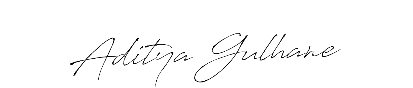 Design your own signature with our free online signature maker. With this signature software, you can create a handwritten (Antro_Vectra) signature for name Aditya Gulhane. Aditya Gulhane signature style 6 images and pictures png