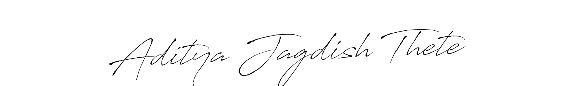 Make a beautiful signature design for name Aditya Jagdish Thete. With this signature (Antro_Vectra) style, you can create a handwritten signature for free. Aditya Jagdish Thete signature style 6 images and pictures png
