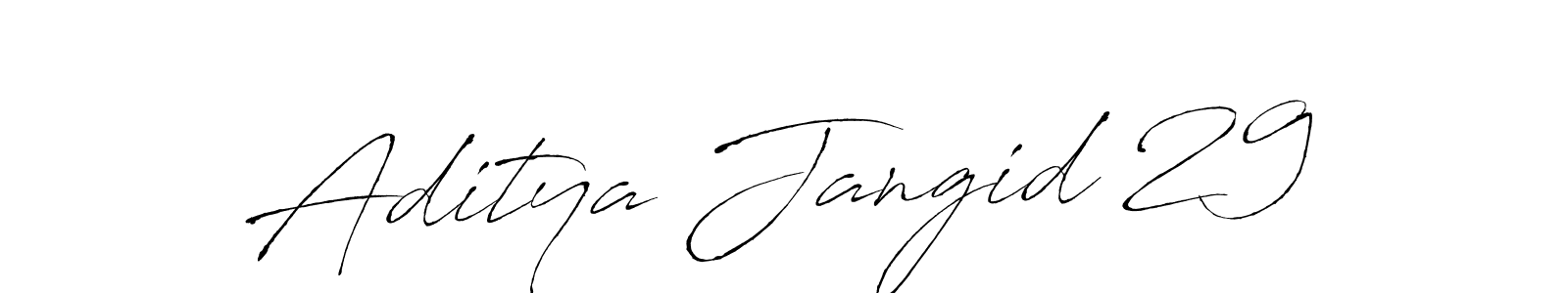 Create a beautiful signature design for name Aditya Jangid 29. With this signature (Antro_Vectra) fonts, you can make a handwritten signature for free. Aditya Jangid 29 signature style 6 images and pictures png