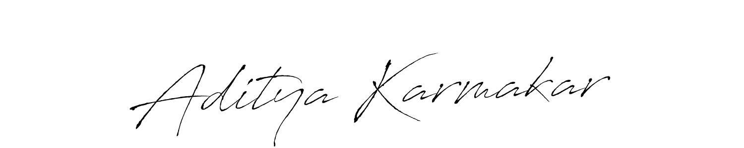 Also You can easily find your signature by using the search form. We will create Aditya Karmakar name handwritten signature images for you free of cost using Antro_Vectra sign style. Aditya Karmakar signature style 6 images and pictures png