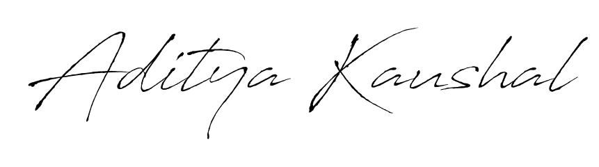 Download transparent PNG signature for name Aditya Kaushal styled with Antro_Vectra font. Ready to paste directly into PDF and Word agreements. Aditya Kaushal signature style 6 images and pictures png
